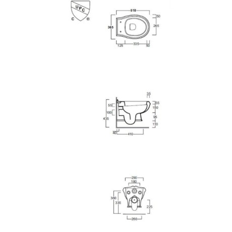 Унитаз SIMAS ARCADE подвесной безободковый цвет белый AR841