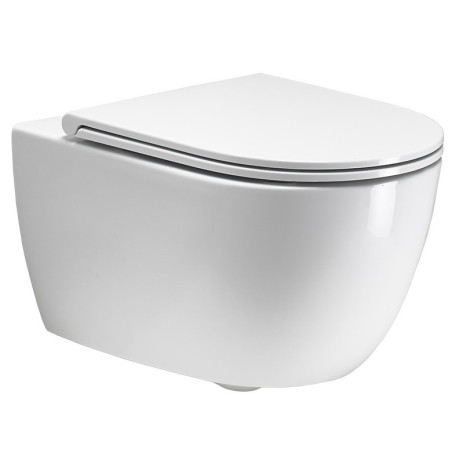 Унитаз SIMAS TREVI подвесной безободковый цвет белый TR18/F85