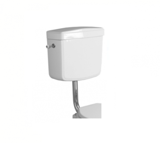 Бачок SIMAS LONDRA Настенный на средней трубе с боковой ручкой смыва в комплекте с механизмом слива цвет белый бронза LO912/D11BR