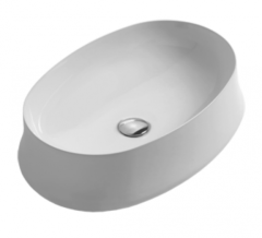 Раковина SIMAS SHARP накладная без отверстий цвет белый SH04