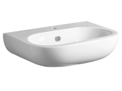 Раковина SIMAS E-Line подвесная или на пьедестал с одним отверстием цвет белый EL05