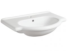 Раковина SIMAS LAVABI подвесная с одним отверстием и двумя намеченными консоль цвет белый TOP63