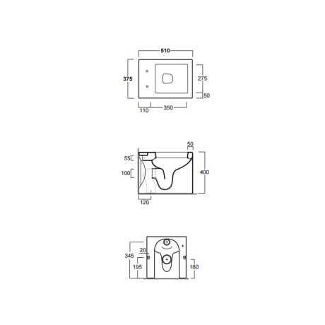 Унитаз SIMAS FROZEN напольный приставной цвет белый FZ01
