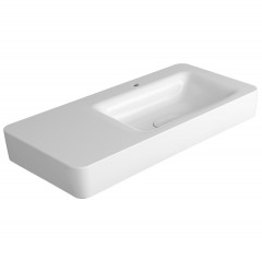 Раковина SIMAS HENGES подвесная или накладная с одним отверстием цвет белый HE12