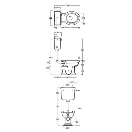 Унитаз SIMAS LANTE напольный приставной или к бачку с горизонтальным сливом цвет белый LA02