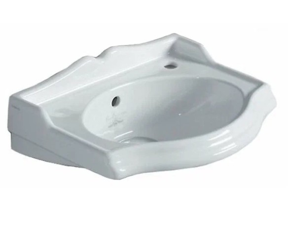 Раковина SIMAS ARCADE подвесная с одним отверстием справа со спинкой цвет белый AR035DX