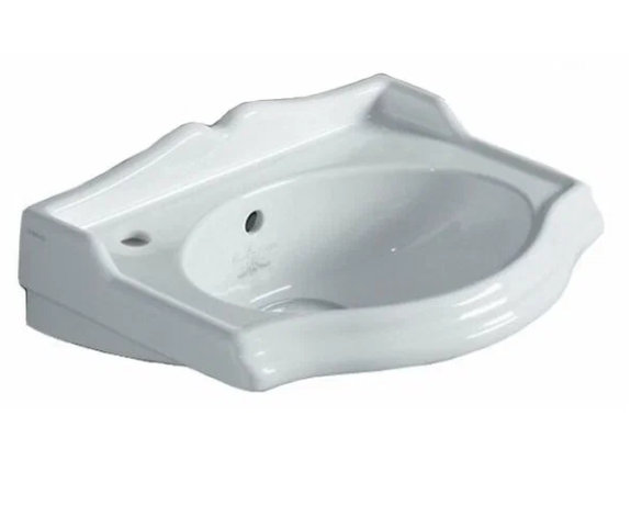 Раковина SIMAS ARCADE подвесная с одним отверстием справа со спинкой цвет белый AR035SX