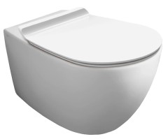 Комплект унитаз SIMAS VIGNONI подвесной безободковый с сиденьем с микролифтом цвет белый VI18/F85+VI004