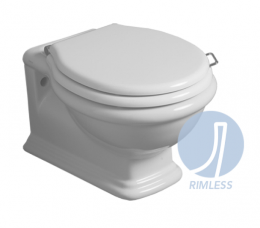 Унитаз SIMAS LANTE подвесной безободковый цвет белый LA18