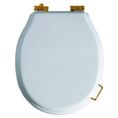 Сиденье с крышкой SIMAS LANTE цвет белый бронза LA003BR