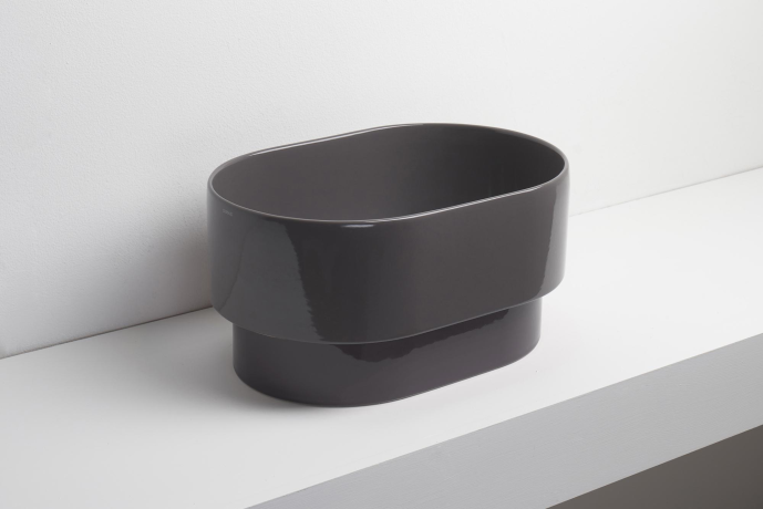 Раковина SIMAS PO-MO накладная или полувстраиваемая сверху без отверстий цвет белый PO04