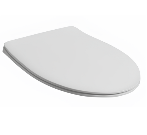 Сиденье с крышкой SIMAS LFT Spazio с микролифтом быстросъемное цвет белый петли хром LFT006