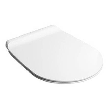 Сиденье с крышкой SIMAS VIGNONI с микролифтом быстросъемное цвет белый матовый петли хром VI004.BM