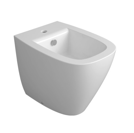 Биде SIMAS JUNIPER Напольное приставное с одним отверстием цвет белый JU04