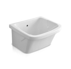 Раковина SIMAS SPECIALI подвесная на кронштейны или накладная без отверстий цвет белый S65