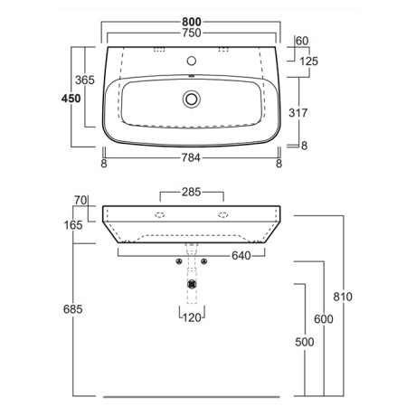 Раковина SIMAS BADEN BADEN подвесная или накладная с одним отверстием цвет белый BB12
