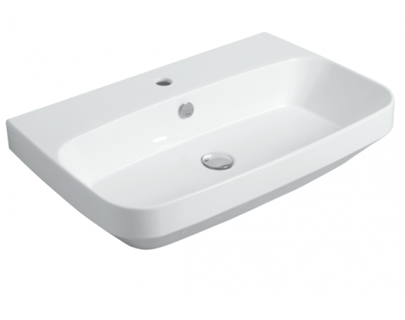 Раковина SIMAS BADEN BADEN подвесная или накладная с одним отверстием цвет белый BB12