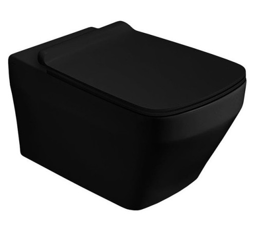 Унитаз SIMAS BADEN BADEN подвесной безободковый цвет черный матовый BB18/F85.NM