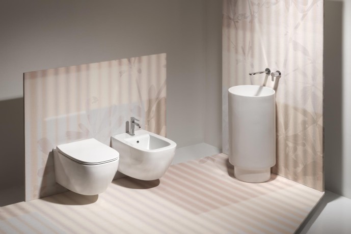 Биде SIMAS JUNIPER подвесное с одним отверстием цвет белый матовый JU19/F85.BM