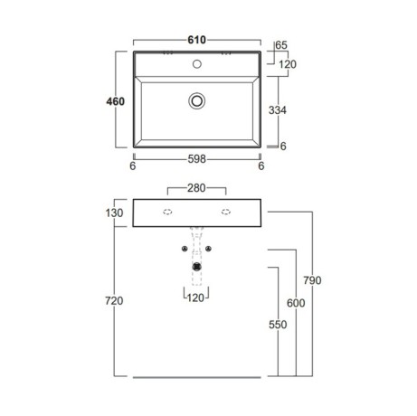 Раковина SIMAS AGILE подвесная или накладная без отверстий цвет белый AG61.0