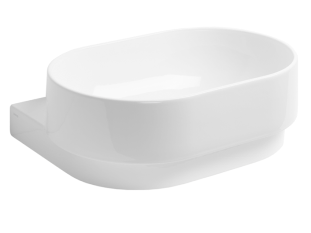Раковина SIMAS PO-MO подвесная или накладная без отверстий цвет белый PO06