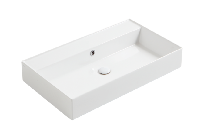 Раковина SIMAS AGILE подвесная или накладная без отверстия цвет белый AG81.0