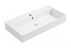 Раковина SIMAS AGILE подвесная или накладная с одним отверстием цвет белый AG91