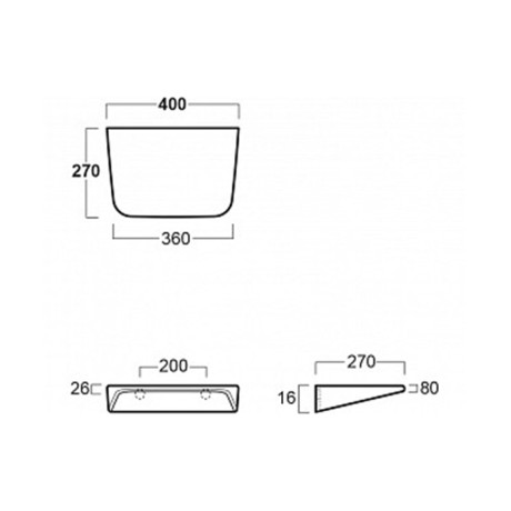 Полка SIMAS BADEN BADEN настенная цвет белый DE15