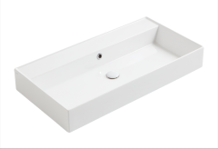 Раковина SIMAS AGILE подвесная или накладная без отверстий цвет белый AG91.0