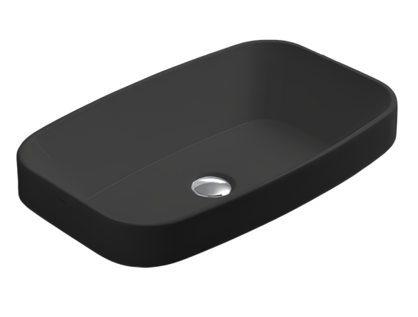 Раковина SIMAS BADEN BADEN накладная без отверстий цвет черный матовый BB11.NM
