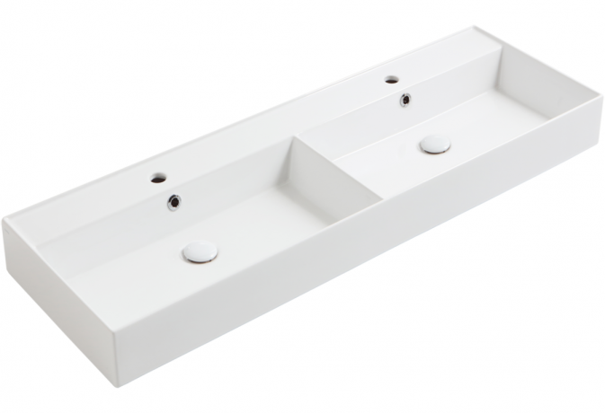 Раковина SIMAS AGILE подвесная или накладная с одним отверстием цвет белый AG141D