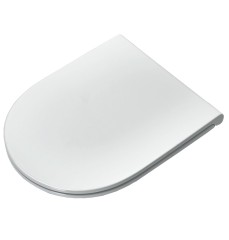 Сиденье с крышкой SIMAS TREVI с микролифтом быстросъемное цвет белый матовый петли хром TR004.BM