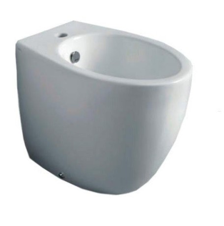 Биде SIMAS BORMIO Напольное приставное с одним отверстием цвет белый BR04