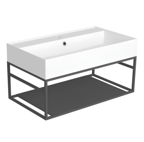 Металлическая структура SIMAS AGILE настенная цвет черный матовый AGSS81