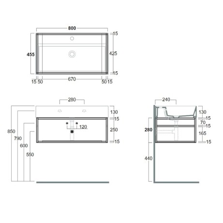 Металлическая структура SIMAS AGILE настенная цвет черный матовый AGSS81