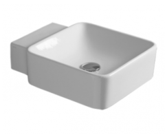 Раковина SIMAS FLOW подвесная с одним намеченным отверстием цвет белый FL15