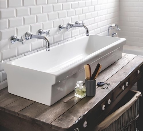 Раковина SIMAS SPECIALI накладная эмалированная с 4 сторон без отверстий цвет белый S76