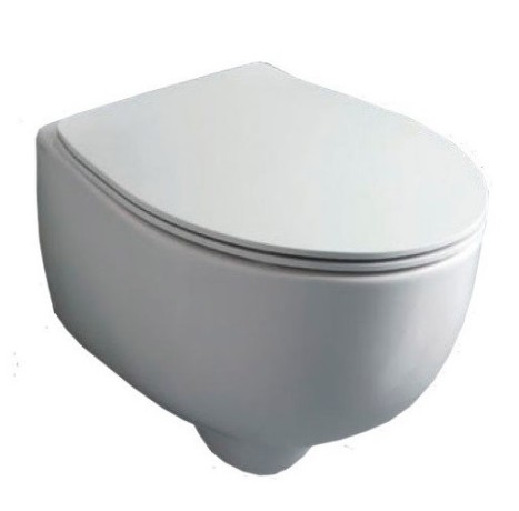 Унитаз SIMAS BORMIO подвесной безободковый цвет белый BR18/F85