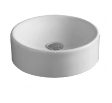 Раковина SIMAS FLOW накладная без отверстий цвет белый FL10