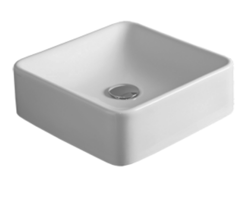 Раковина SIMAS FLOW накладная без отверстий цвет белый FL11