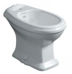 Биде SIMAS ARCADE Напольное приставное с одним отверстием и двумя намеченными с желобом цвет белый AR823