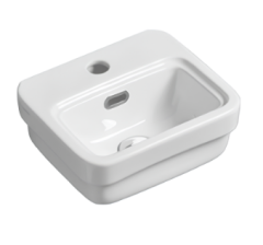 Раковина SIMAS EVOLUTION подвесная с одним отверстием цвет белый EVO13