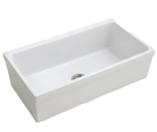 Кухонная мойка SIMAS LAVABI накладная глазированная с 4 сторон без отверстий цвет белый Q530 СНЯТО