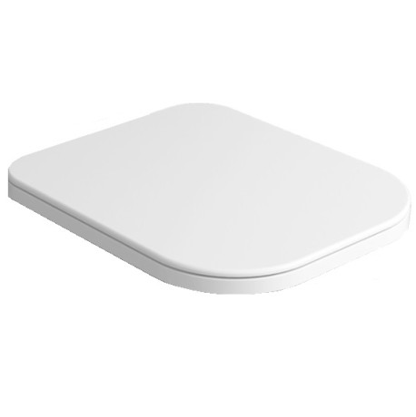 Сиденье с крышкой SIMAS HENGES с микролифтом быстросъемное цвет белый матовый петли хром HE004.BM