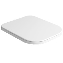 Сиденье с крышкой SIMAS HENGES с микролифтом быстросъемное цвет белый матовый петли хром HE004.BM